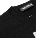 Neil Barrett - Slim-Fit Intarsia Wool Sweater - Men - Black