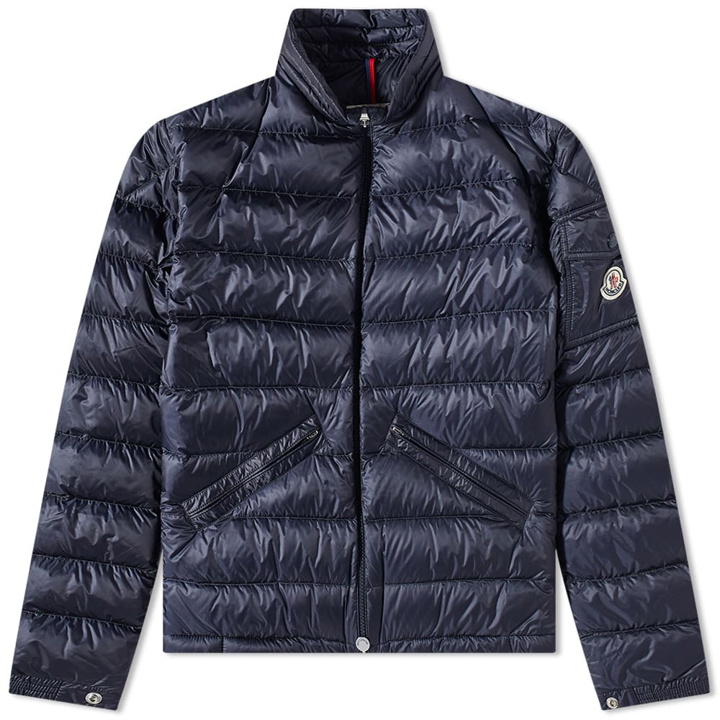 Photo: Moncler Men's Agay Padded Down Jacket in Navy