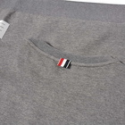 Thom Browne Men's 4 Bar Tonal Crew Sweat in Medium Grey