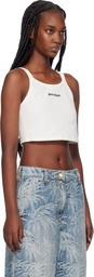 Palm Angels Off-White Logo Tank Top