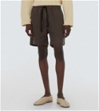Commas Linen shorts