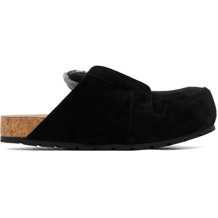 Photo: Balenciaga Black Dumbo Mule Flats