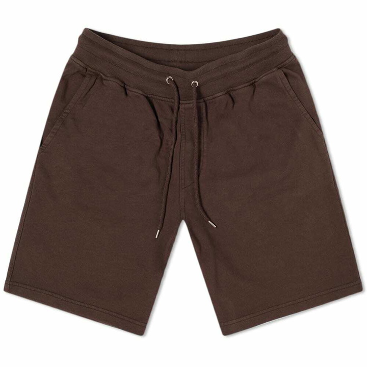 Photo: Colorful Standard Men's Classic Organic Sweat Shorts in Coffee Brown