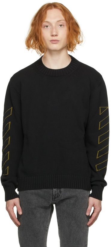 Photo: Off-White Black Arrow Outline Crewneck