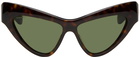 Gucci Tortoiseshell Cat-Eye Sunglasses