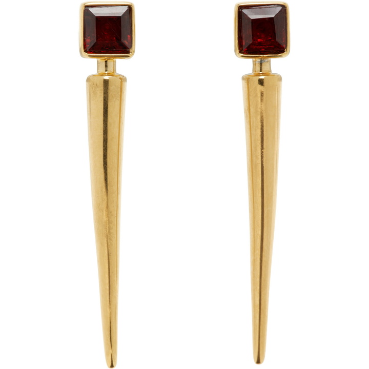 Photo: Jil Sander Garnet Earrings