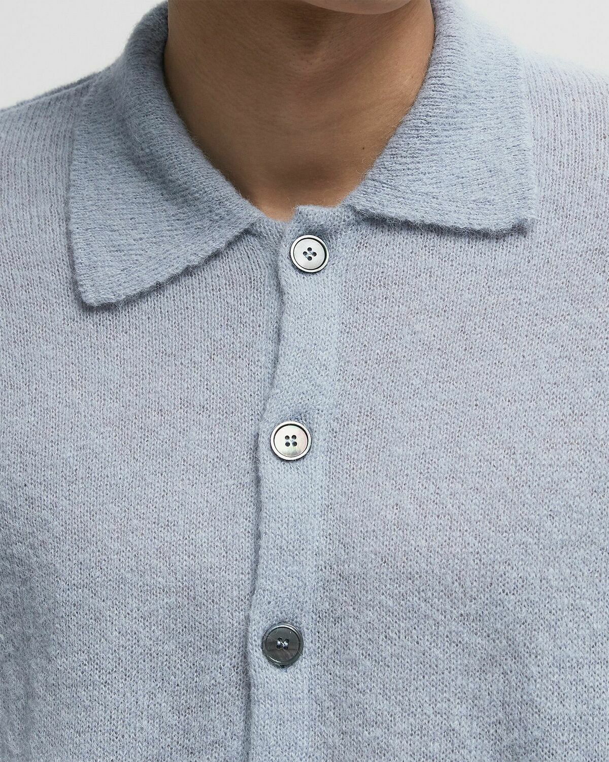 OUR LEGACY EVENING POLO 24ss グレー 48 Our Legacy - Evening Polo Dust Melange Fuzzy Alpaca