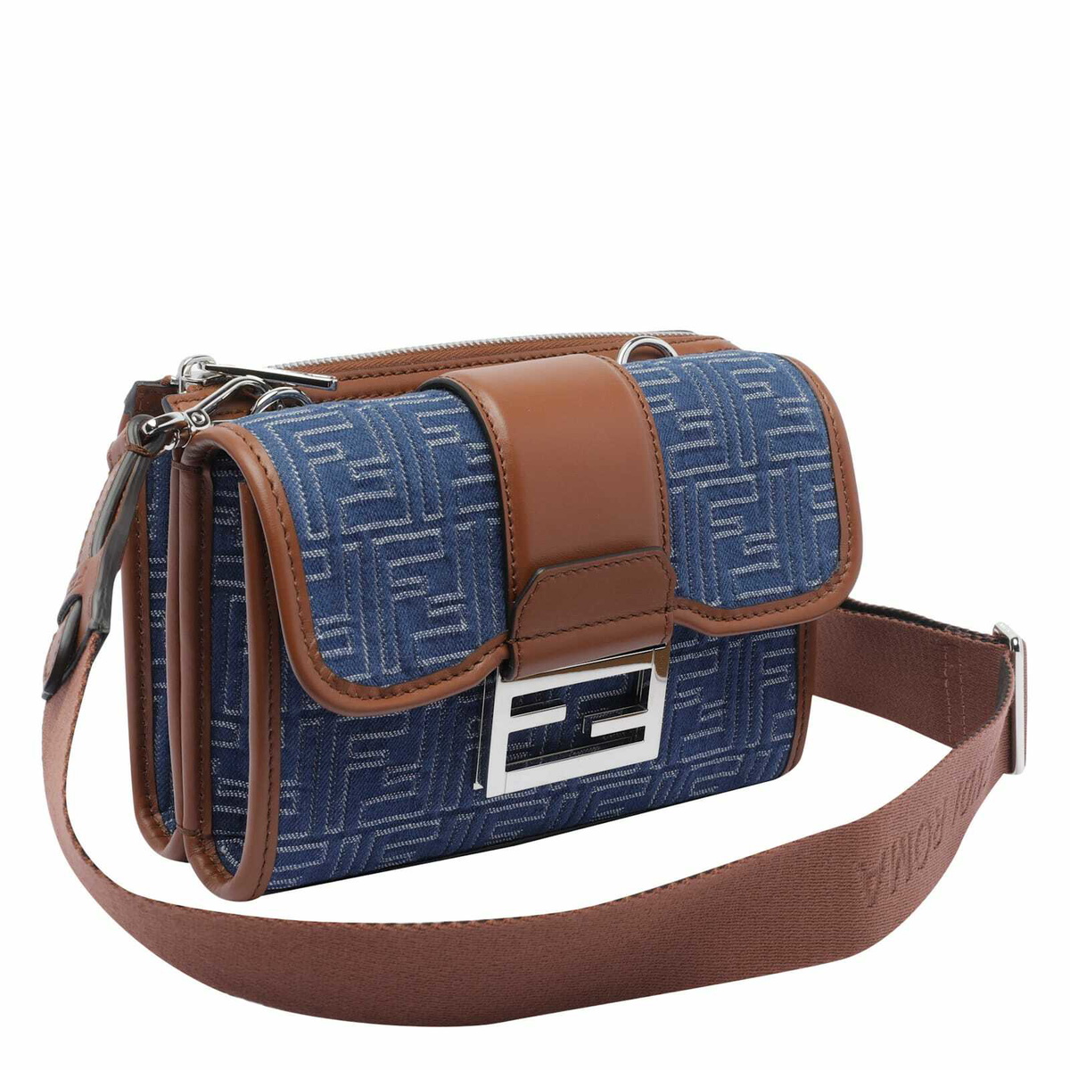Fendi Baguette Double Crossbody Bag