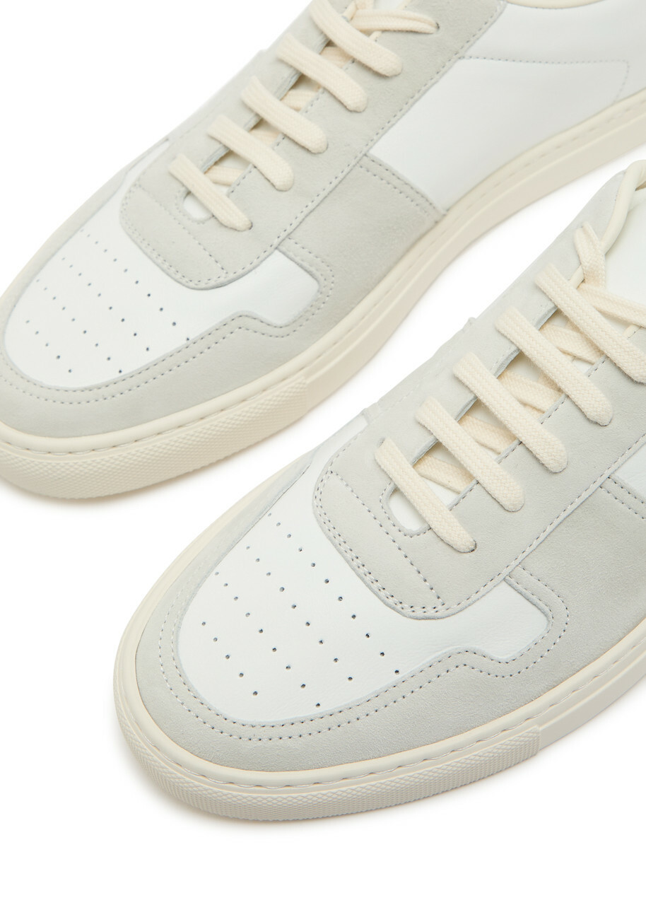 Common Projects Bball Panelled Leather Sneakers White