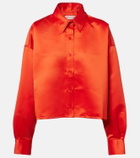 The Frankie Shop Arlen satin shirt