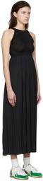 VAARA Black Polyester Midi Dress