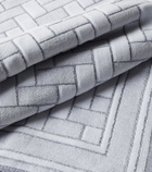Brioni Logo cotton terry beach towel