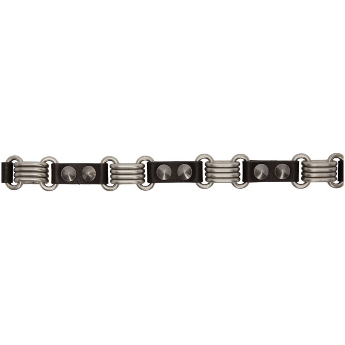 Rick Owens Black Studded Performa Belt Rick Owens