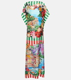 Dolce&Gabbana Portofino printed silk twill kaftan