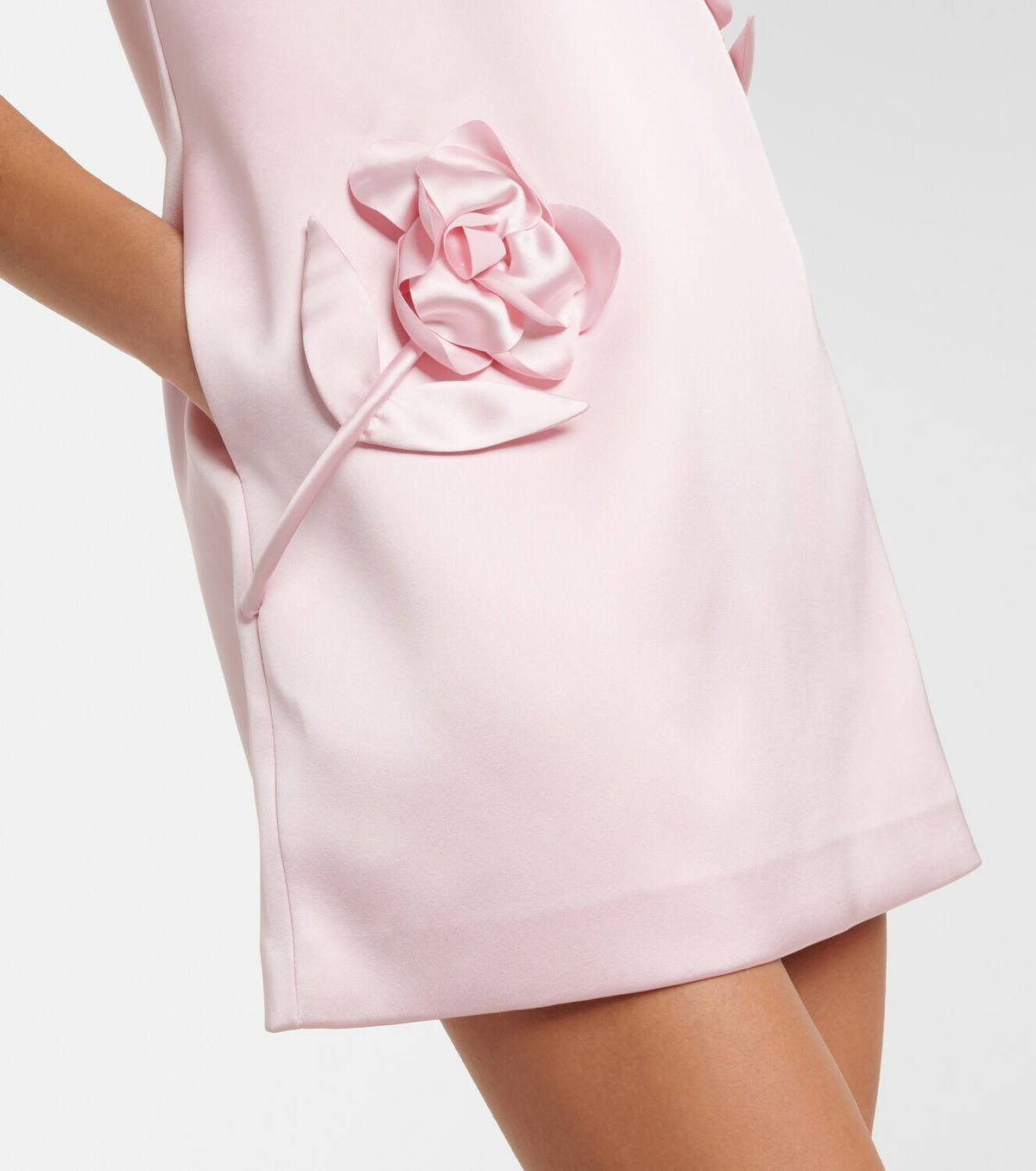 Self-Portrait Satin minidress