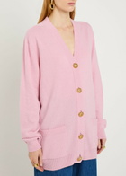 Balmain Wool and Cashmere-blend Cardigan Rose
