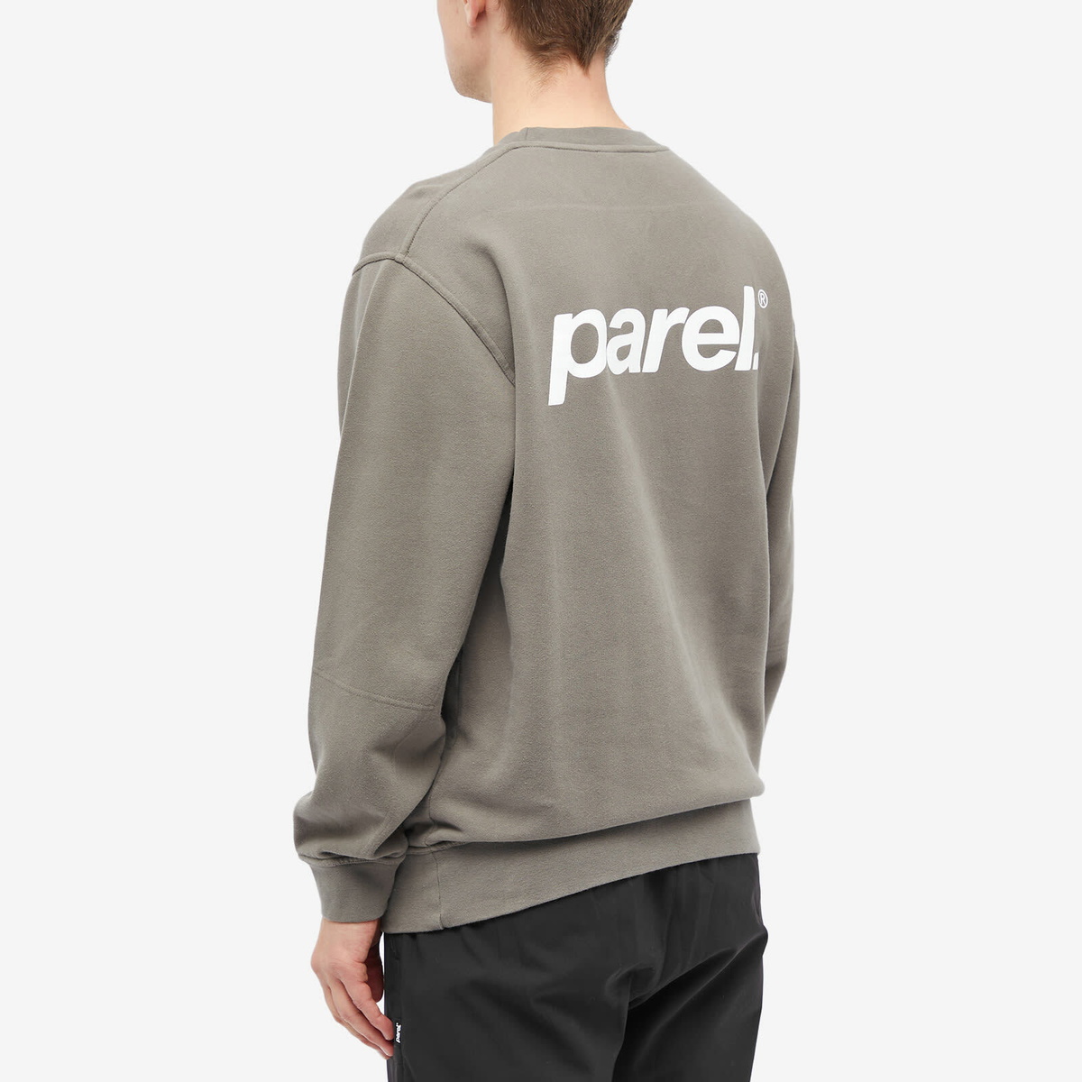 Parel Studios Men's BP Crew Neck Sweat in Warm Grey