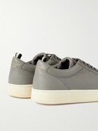 Officine Creative - Kombo Suede-Trimmed Leather Sneakers - Gray