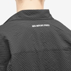 MKI Men's Seersucker Overshirt in Black