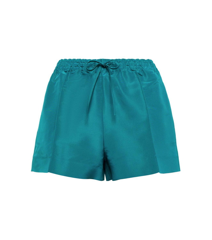 Photo: Valentino High-rise silk faille shorts