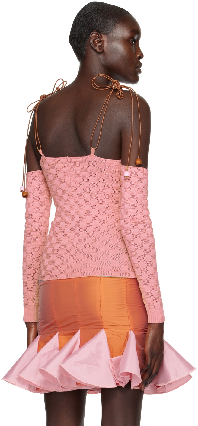 ANDREJ GRONAU SSENSE Exclusive Pink Slip Shirt