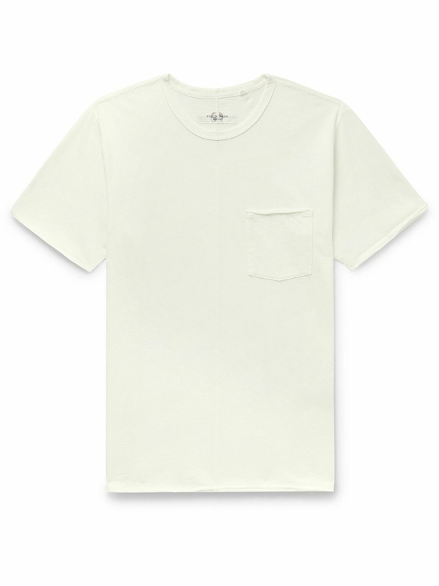 Photo: Rag & Bone - Miles Organic Cotton-Jersey T-Shirt - White