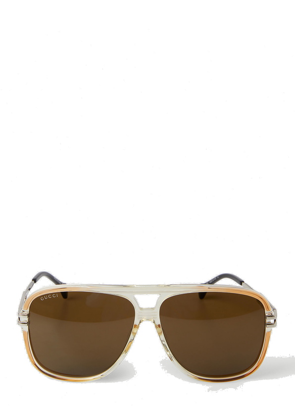 Photo: Aviator Frame Sunglasses in Brown