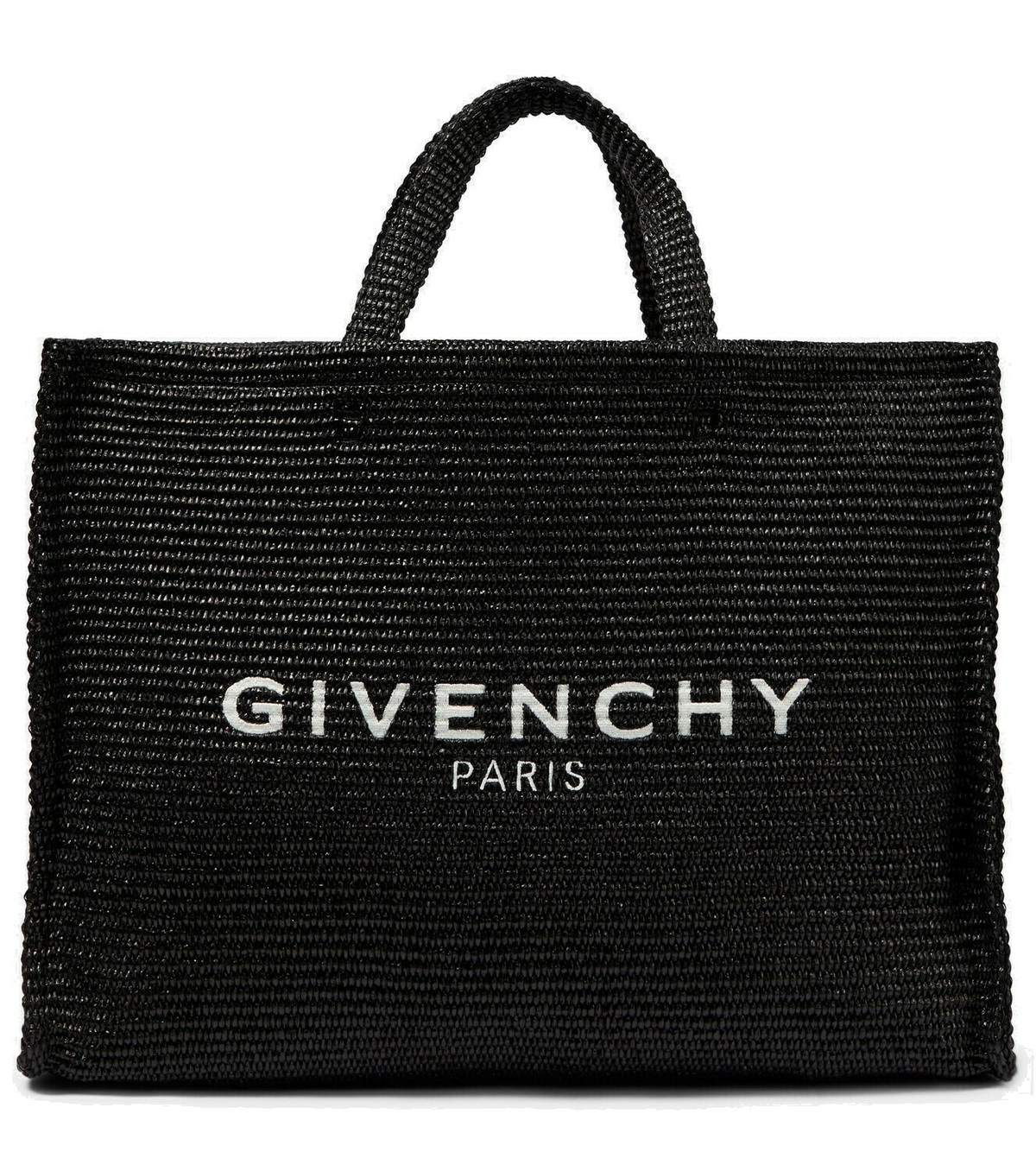 Givenchy G Large raffia-effect tote bag Givenchy