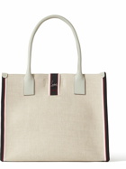 Christian Louboutin - Nastroloubi Leather and Webbing-Trimmed Canvas Tote