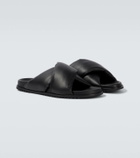 Rick Owens Donut Granola leather sandals