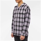 AMI Men's Checked Patch Pocket Shirt in Parma