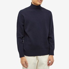 NN07 Men's Clark Mock Neck Knit in Navy Blue