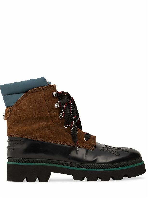 Photo: DSQUARED2 - Canvas & Leather Hiking Boots