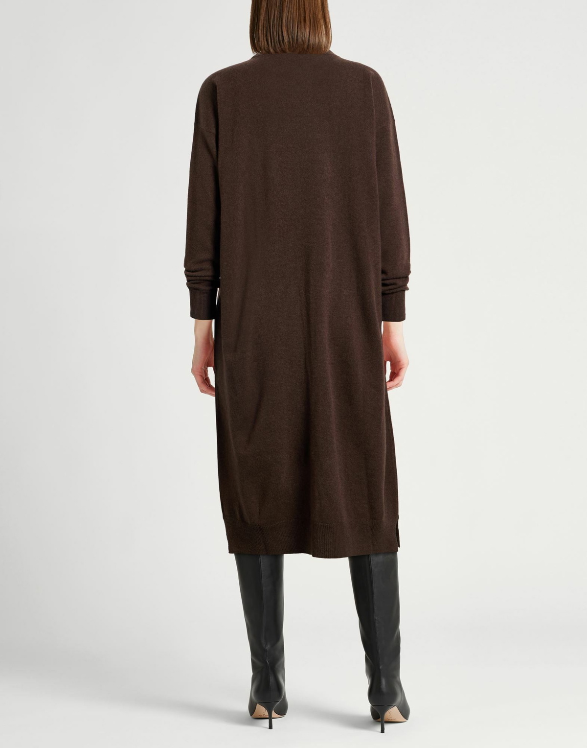 Peserico Womens Midi dress Chocolate in Brown