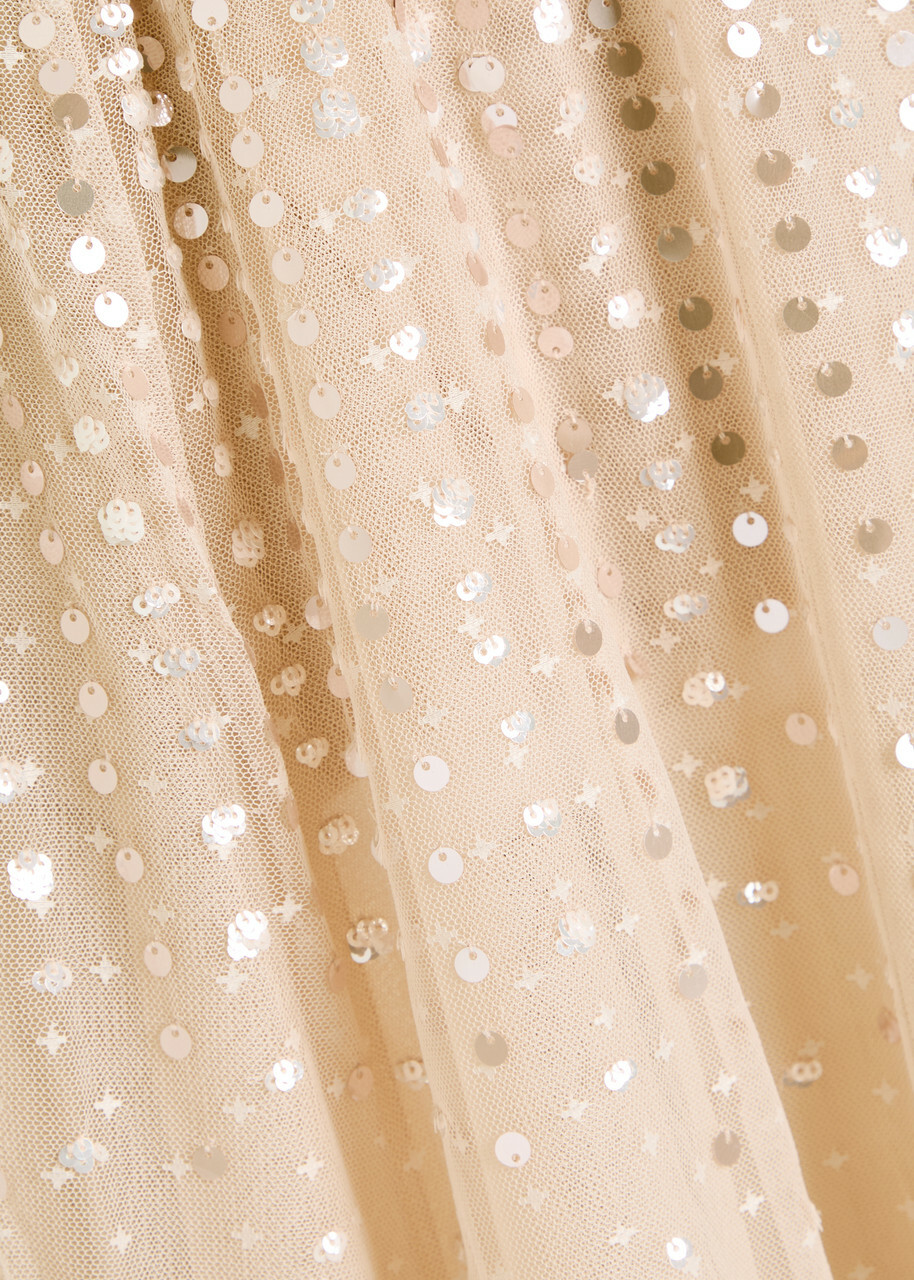 Needle & Thread Moonlight Sequin-embellished Tulle Gown Light Pink