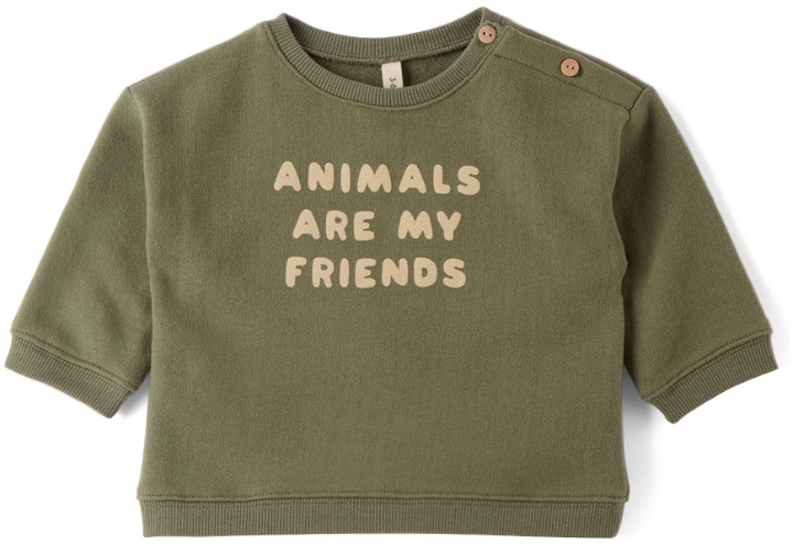 Photo: Organic Zoo Baby Green 'Animals Are My Friends' Sweatshirt