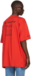 Balenciaga Red Sony Playstation Edition Boxy T-Shirt