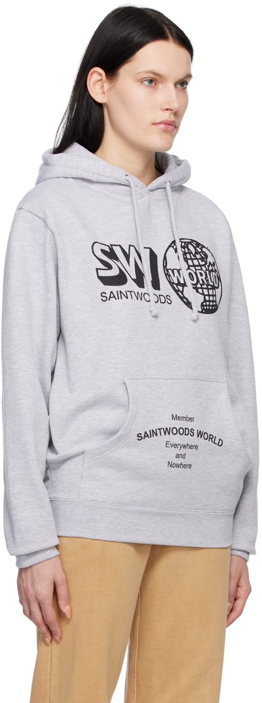Saintwoods Gray SW World Member Hoodie