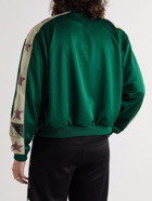 KAPITAL - Webbing-Trimmed Jersey Track Jacket - Green