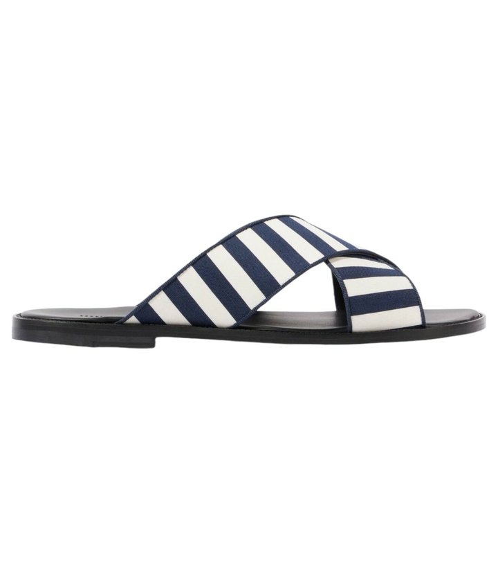 Photo: Manolo Blahnik Otawi striped canvas sandals