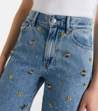 Veronica Beard Kasey embellished flared jeans