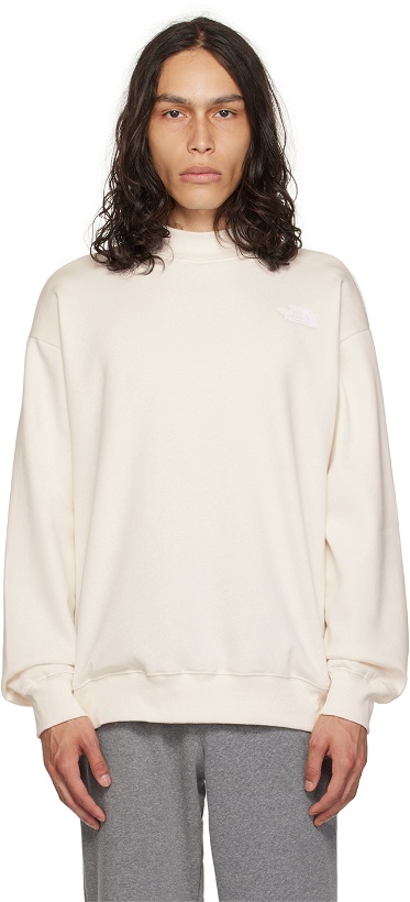 Photo: The North Face Off-White Embroidered Sweatshirt