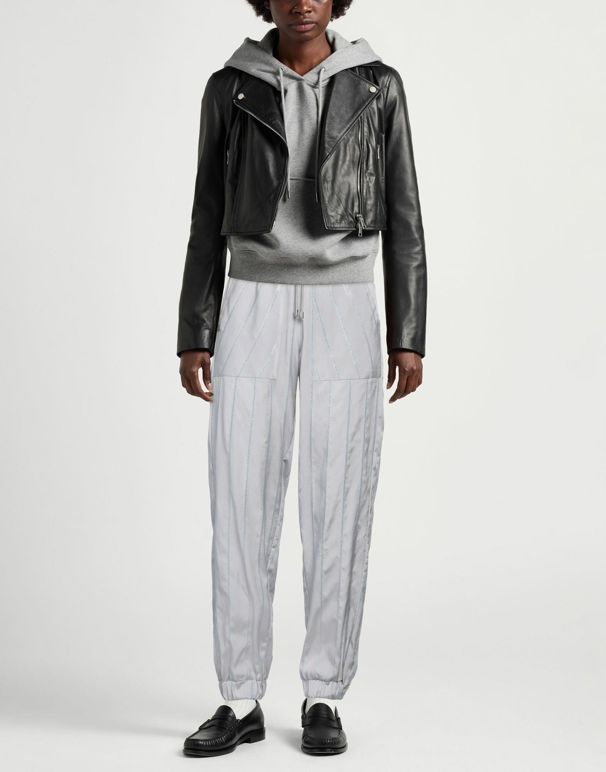Manila Grace Womens Pants Light in Grey