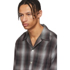 Wacko Maria Purple and Black Ombre Check Shirt