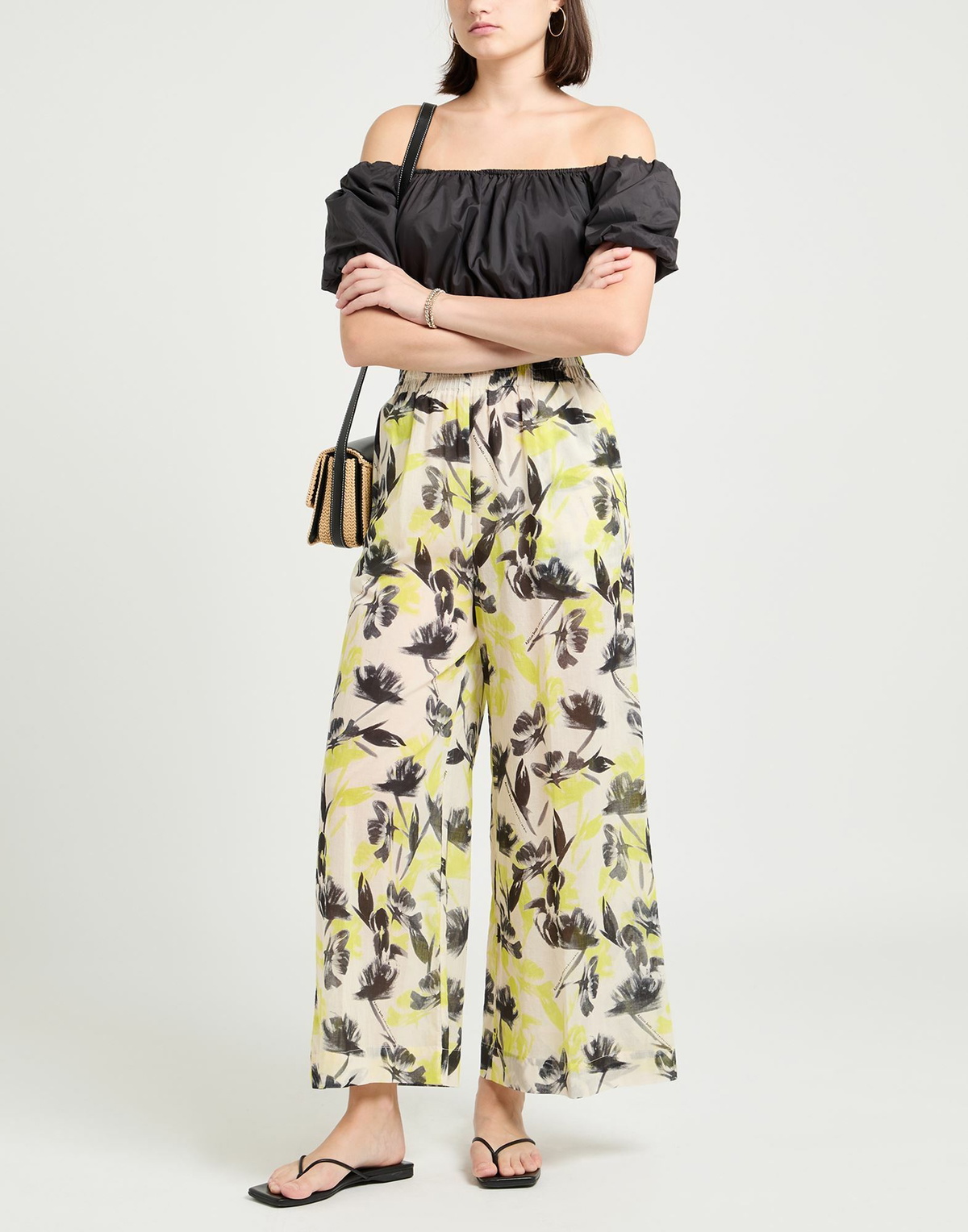 Alessia Santi Womens Pants in Yellow