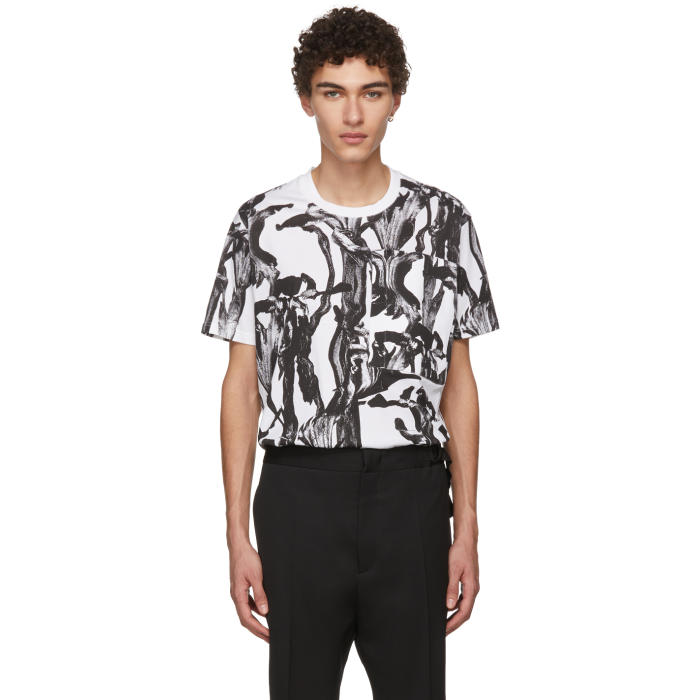 Photo: Givenchy White and Black Iris Pocket T-Shirt