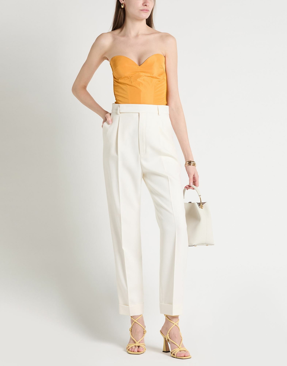 Chiara Boni La Petite Robe Womens Top in Marigold