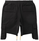 Rhude - Cotton Drawstring Cargo Shorts - Black