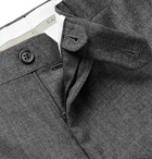 Canali - Grey Slim-Fit Nailhead Wool Trousers - Gray