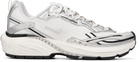 Represent White & Silver Storm Torn Sneakers